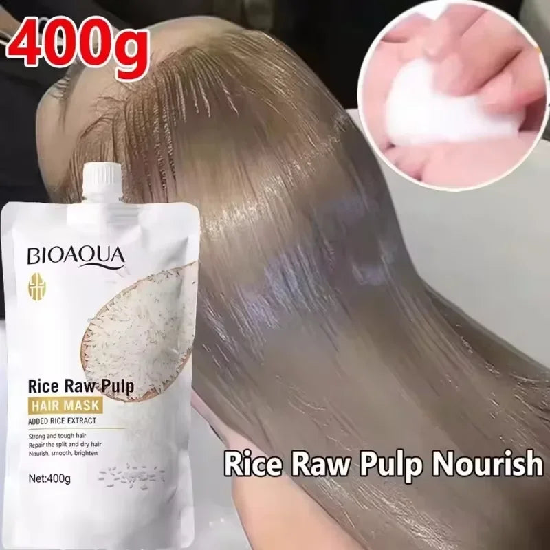 Natural Rice Keratin Hair Repair Mask