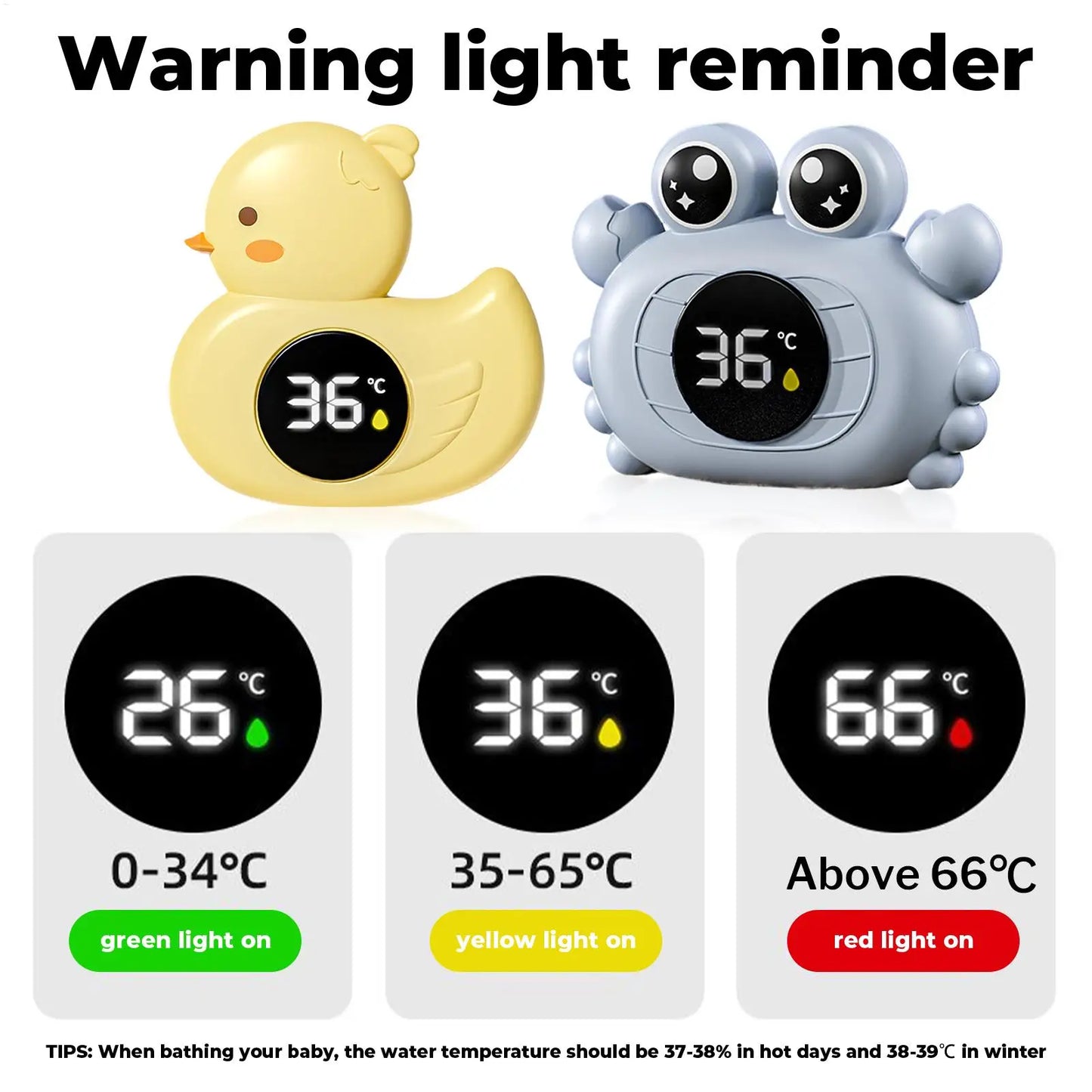 Waterproof Baby Bath Temperature Meter for Kids