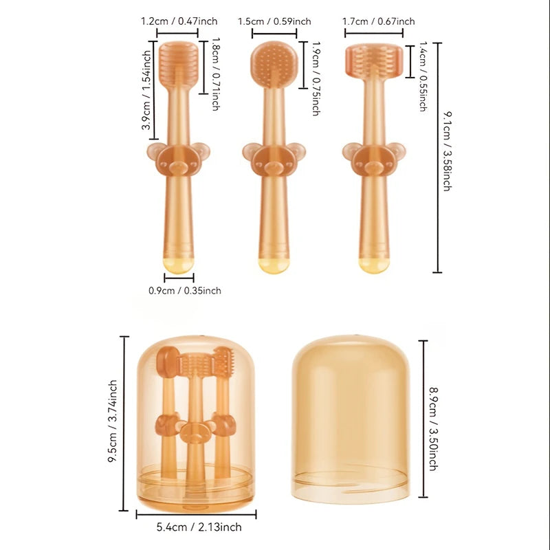 Silicone Baby Toothbrush Set