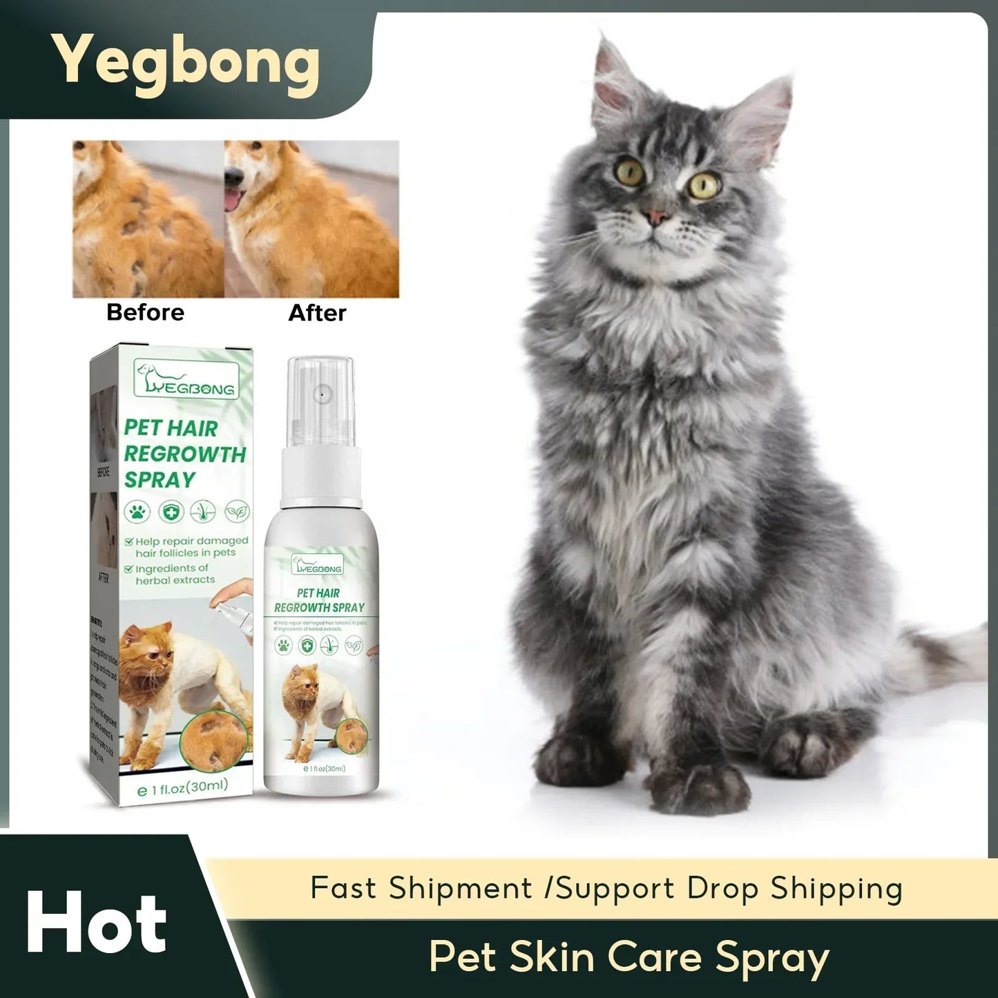 Natural Pet Hair Growth Treatment