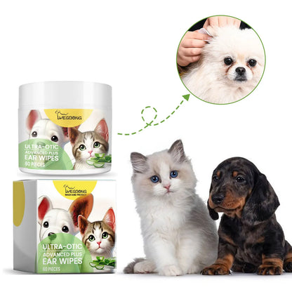 Pet Ear Cleaning Wipes Natural Care