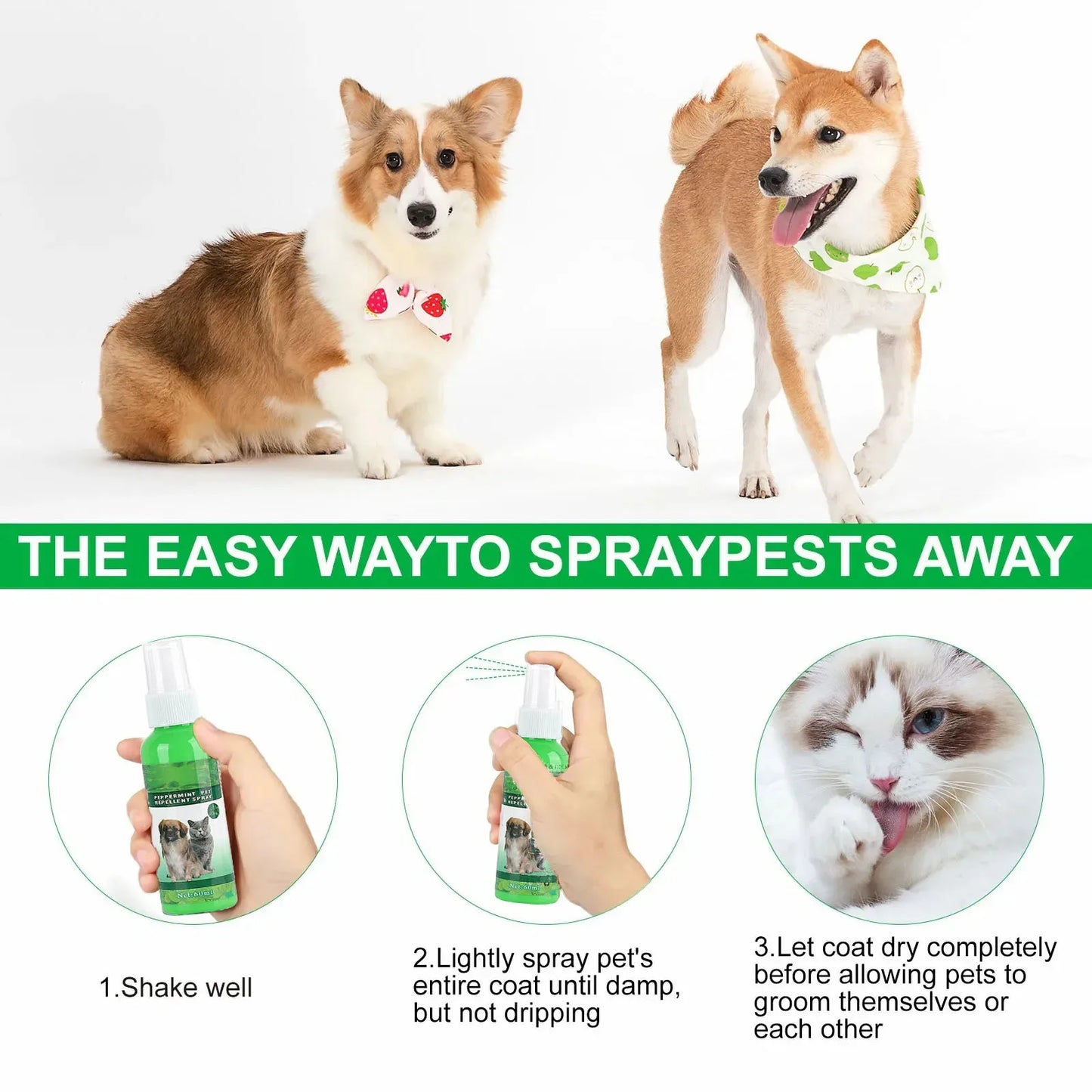 Pet Care Flea Spray with Natural Oils
