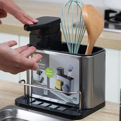 3-in-1 Stainless Steel Sponge Holder