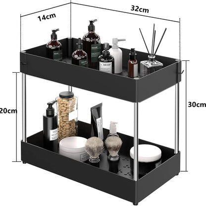 2 Tier Under Sink Storage Rack