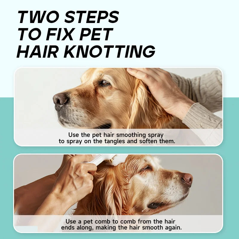 Pet Hair Detangling Spray Natural Formula