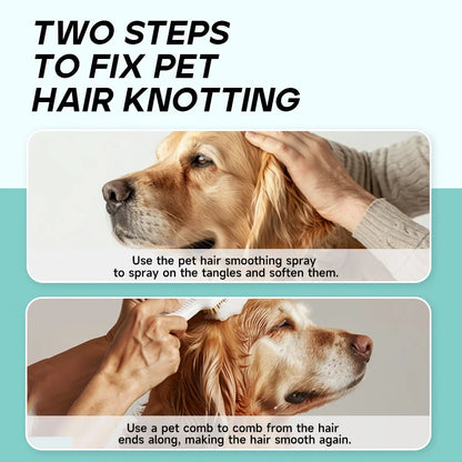 Pet Hair Detangling Spray Natural Formula