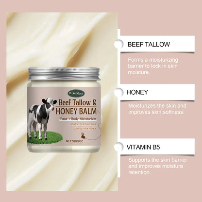 Organic Beef Tallow & Honey Face Cream
