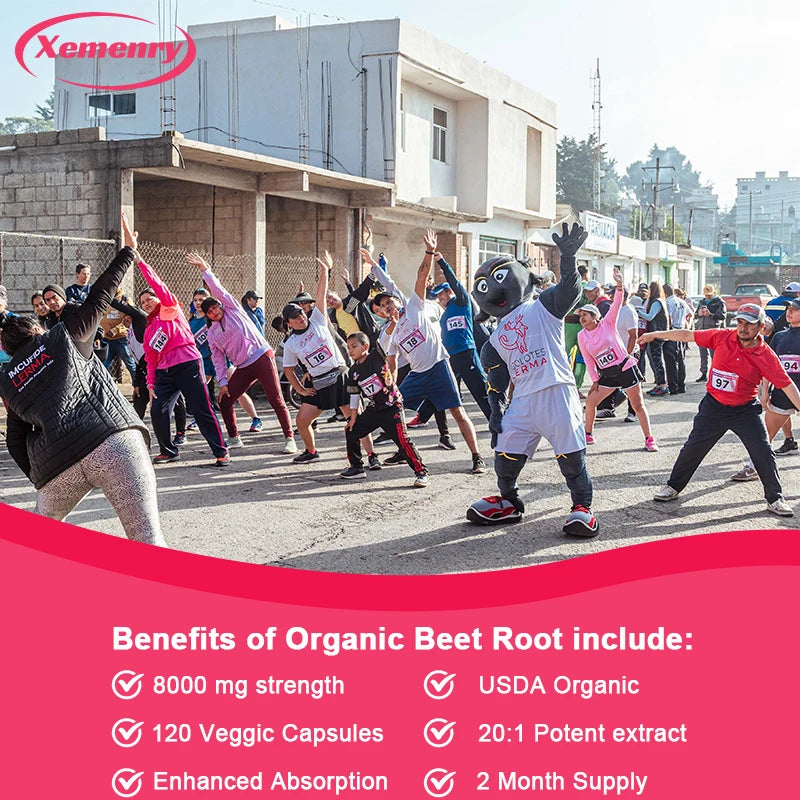 Organic Beetroot Athletic Health Capsules