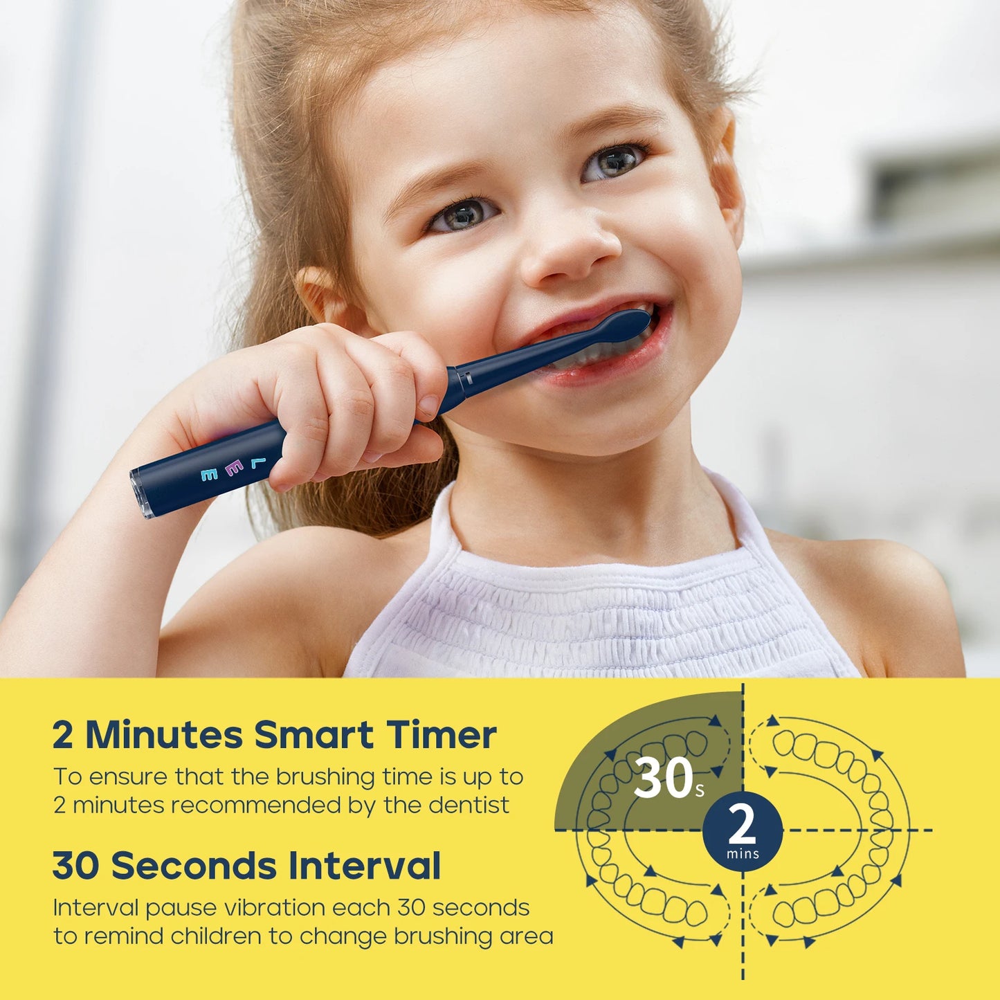 Seago Waterproof Electric Toothbrush for Children