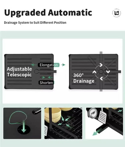 Multifunctional Double Layer Tableware Drain Rack