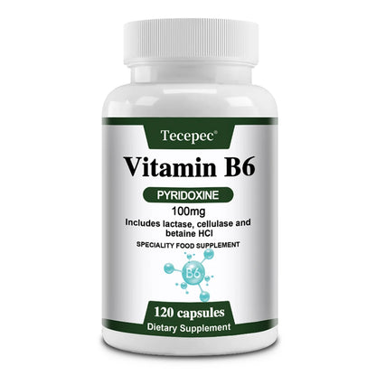 Vitamin B6 100mg for Brain & Heart Health