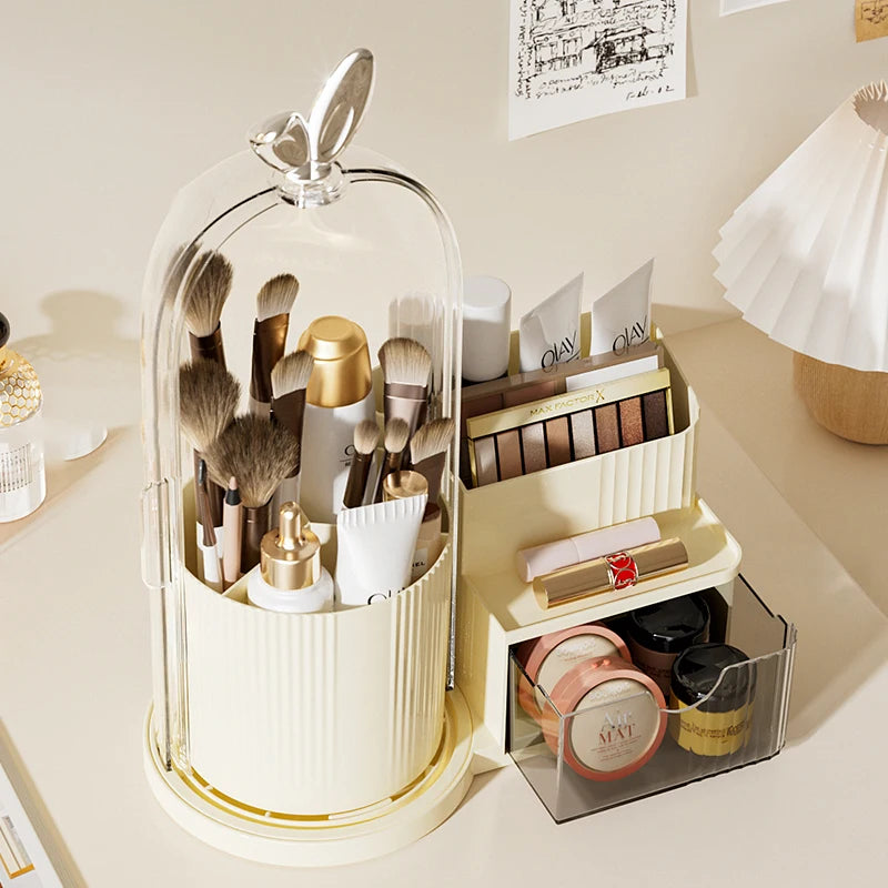 Desktop Makeup Brush Storage Shelf