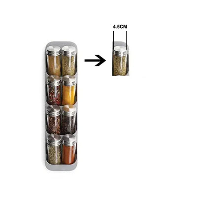 8-Grid Kitchen Spice Rack Organizer