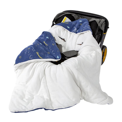 Newborn Baby Blanket with Windproof Hood