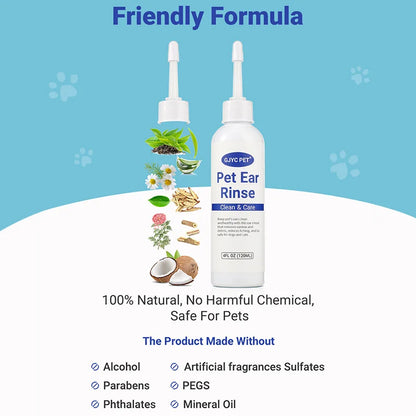 Natural Pet Ear Cleaner Drops