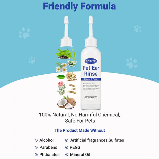 Natural Pet Ear Cleaner Drops