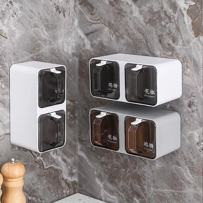 Wall-Mounted Spice Rack Set