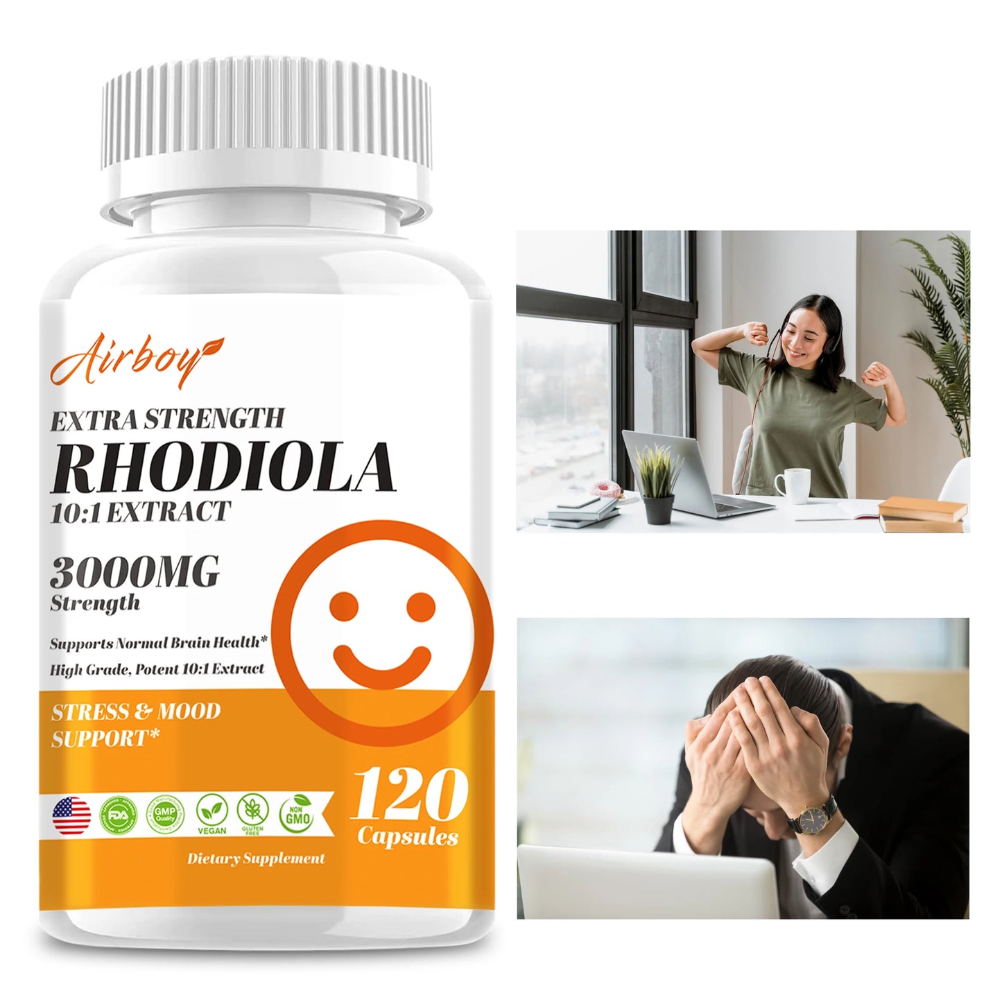 Rhodiola Stress and Energy Capsules