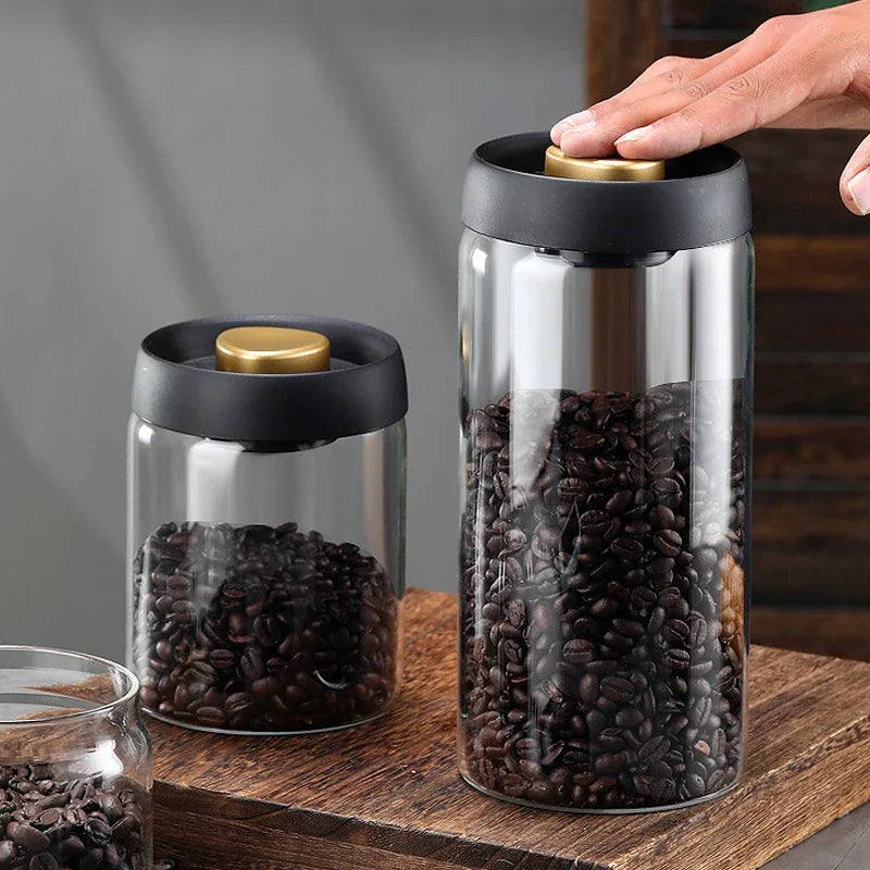 Airtight Coffee Bean Glass Jar