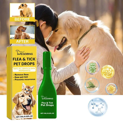 Natural Pet Flea Tick Drops