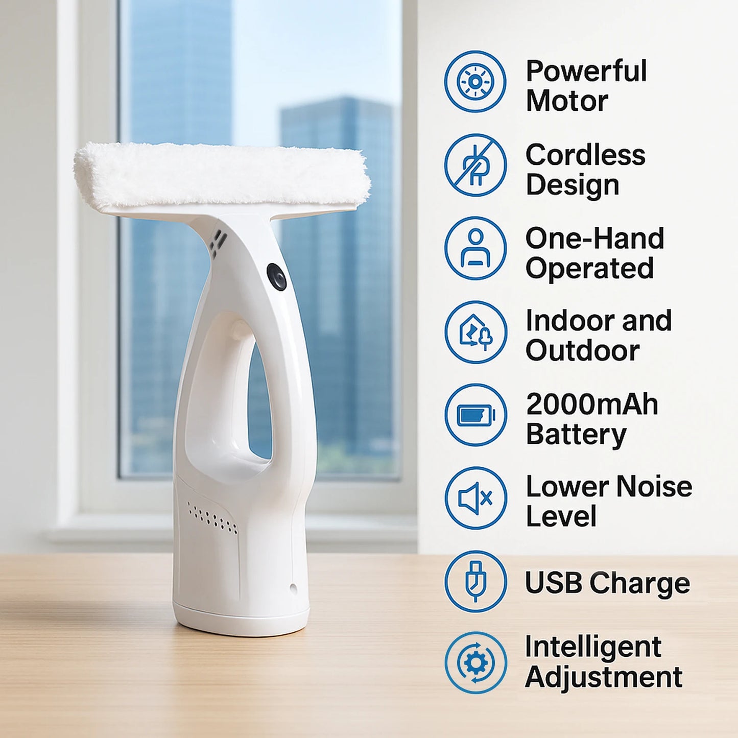 Rechargeable Window Cleaning Tool