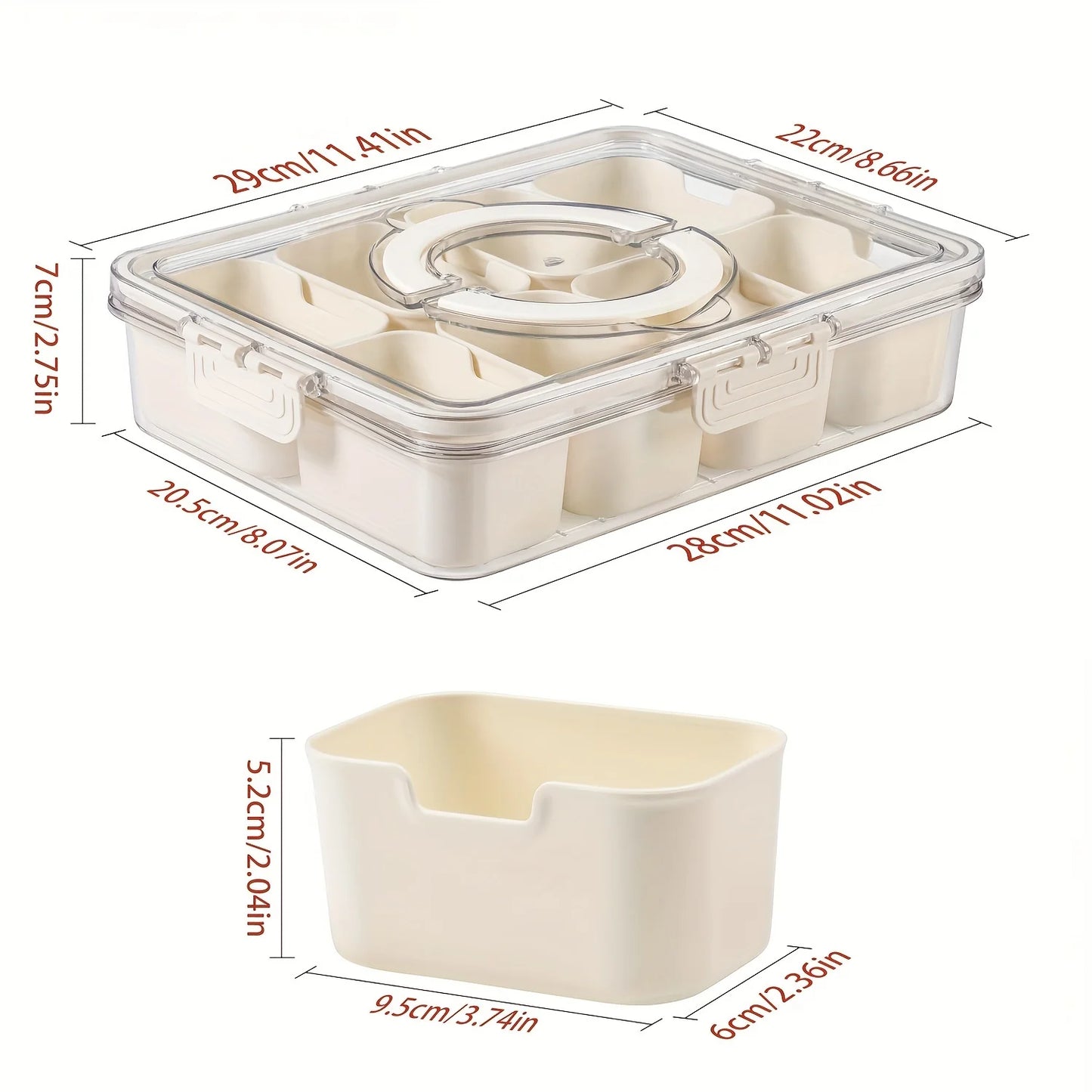 Vegetable & Snack Organizer Tray