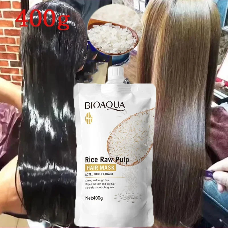 Natural Rice Keratin Hair Repair Mask