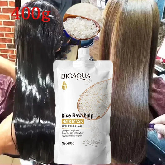 Natural Rice Keratin Hair Repair Mask