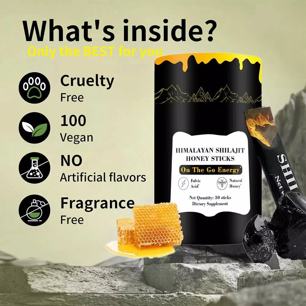 Himalayan Shilajit Honey Energy Sticks