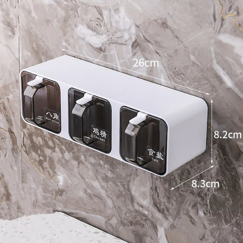 Wall-Mounted Spice Rack Set