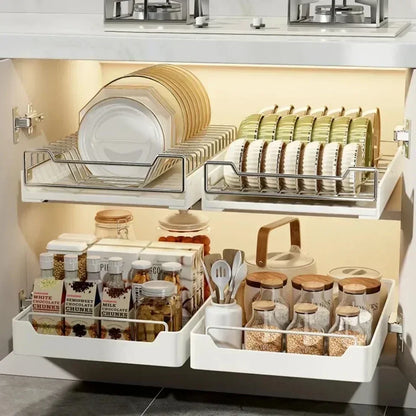 Slide Rail Kitchen Organizer