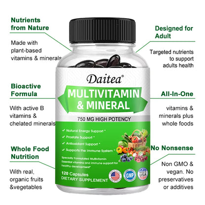 Daily Energy & Immune Support Multivitamin Formula