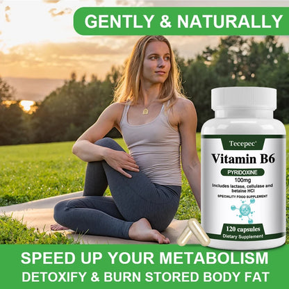 Vitamin B6 100mg for Brain & Heart Health