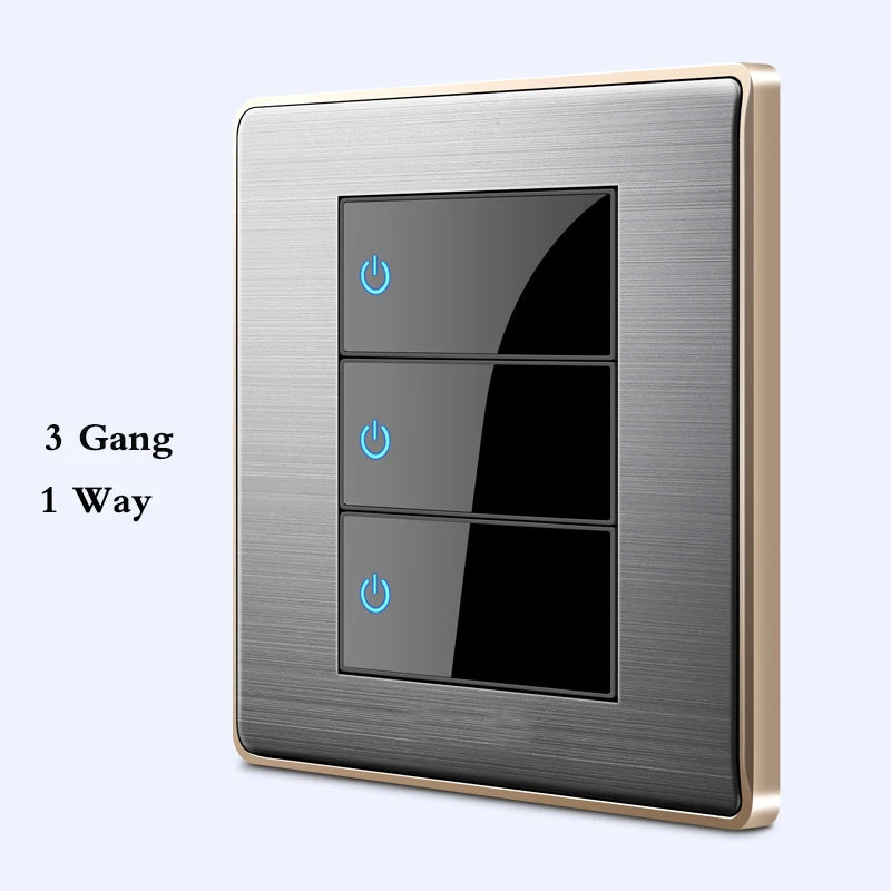Brushed Stainless Steel Wall Switch