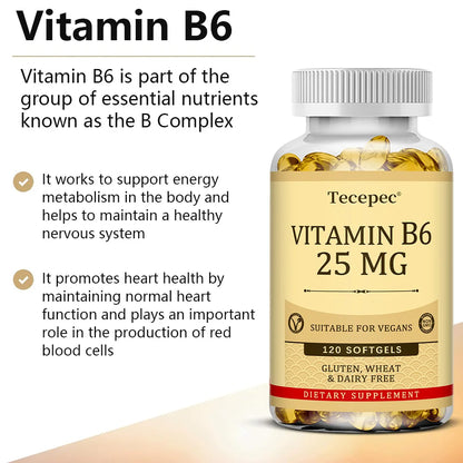 Vitamin B6 Supplement for Energy Support