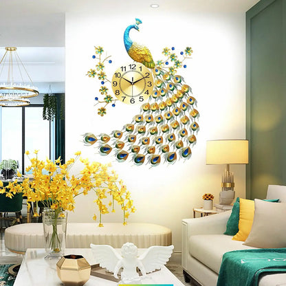 3D Metal Art Wall Clock