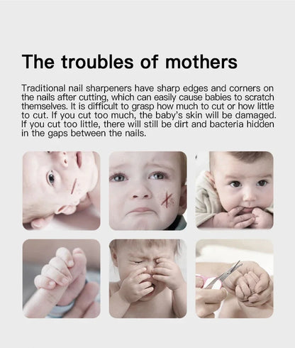 Anti-Clamping Newborn Electric Nail Scissors
