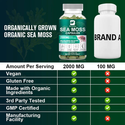 Beworths Organic Sea Moss Capsules
