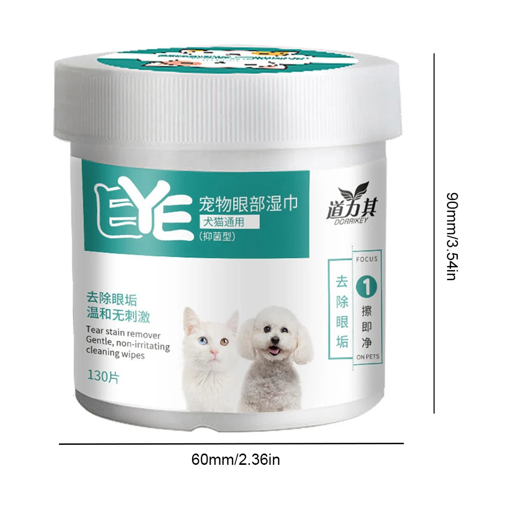 Natural Pet Eye Cleaning Wipes