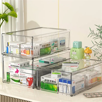 Transparent Acrylic Multi Layer Medicine Storage Box