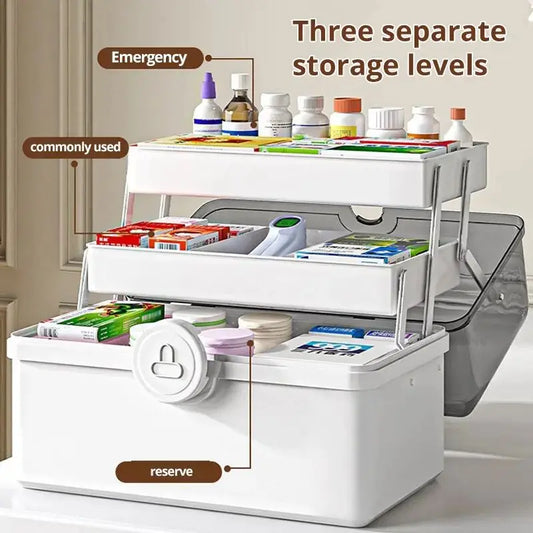 Multi-Layer Home Medicine Organizer
