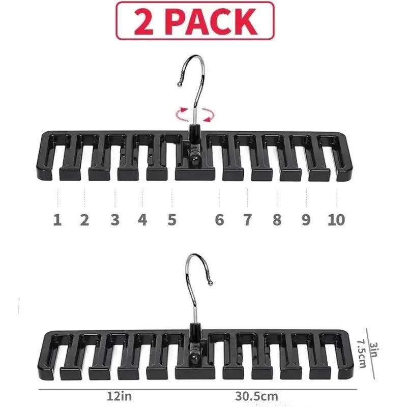 Rotating Tie and Belt Hanger