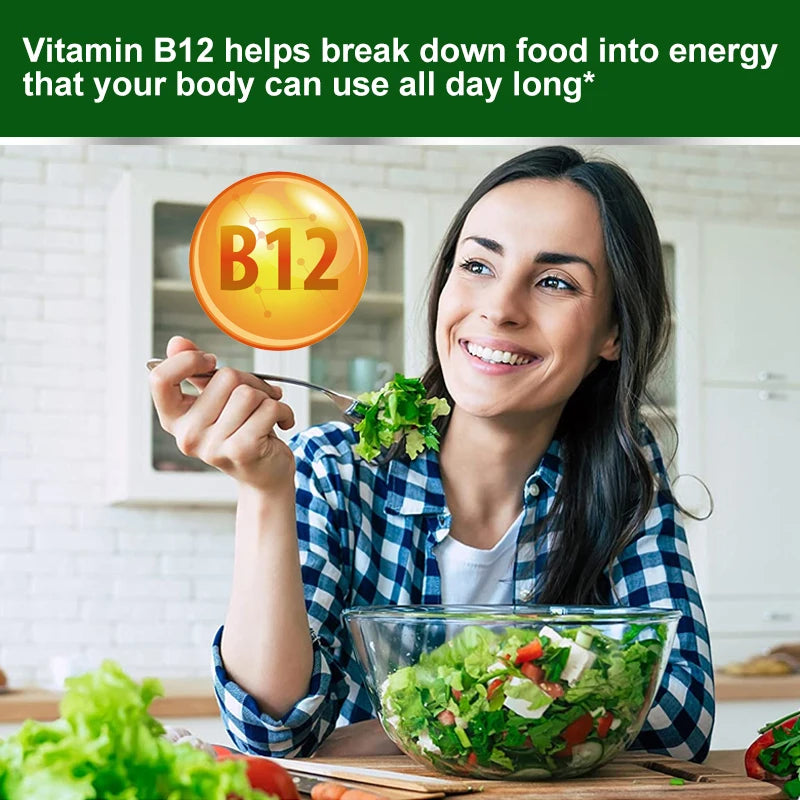 Organic Vitamin B12 1000mcg Nervous System Support