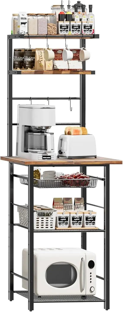 6 Tier Standing Kitchen Storage Rack