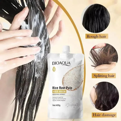 Natural Rice Keratin Hair Repair Mask