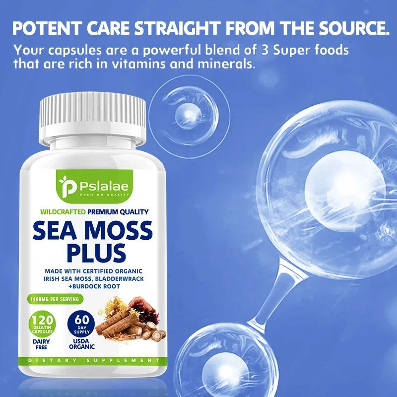 Organic Seaweed Algae Vegetarian Capsules