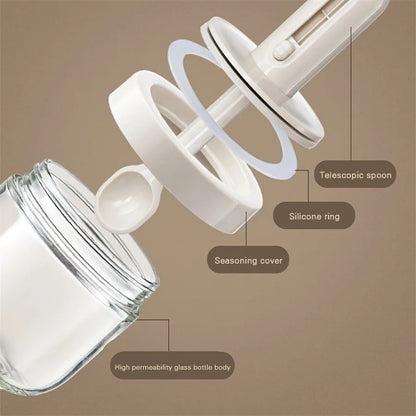 Glass Seasoning Jar with Spoon
