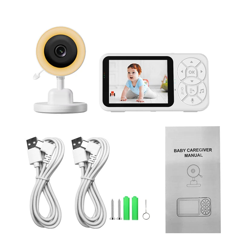 RGB Night Light Baby Monitor with Voice Intercom