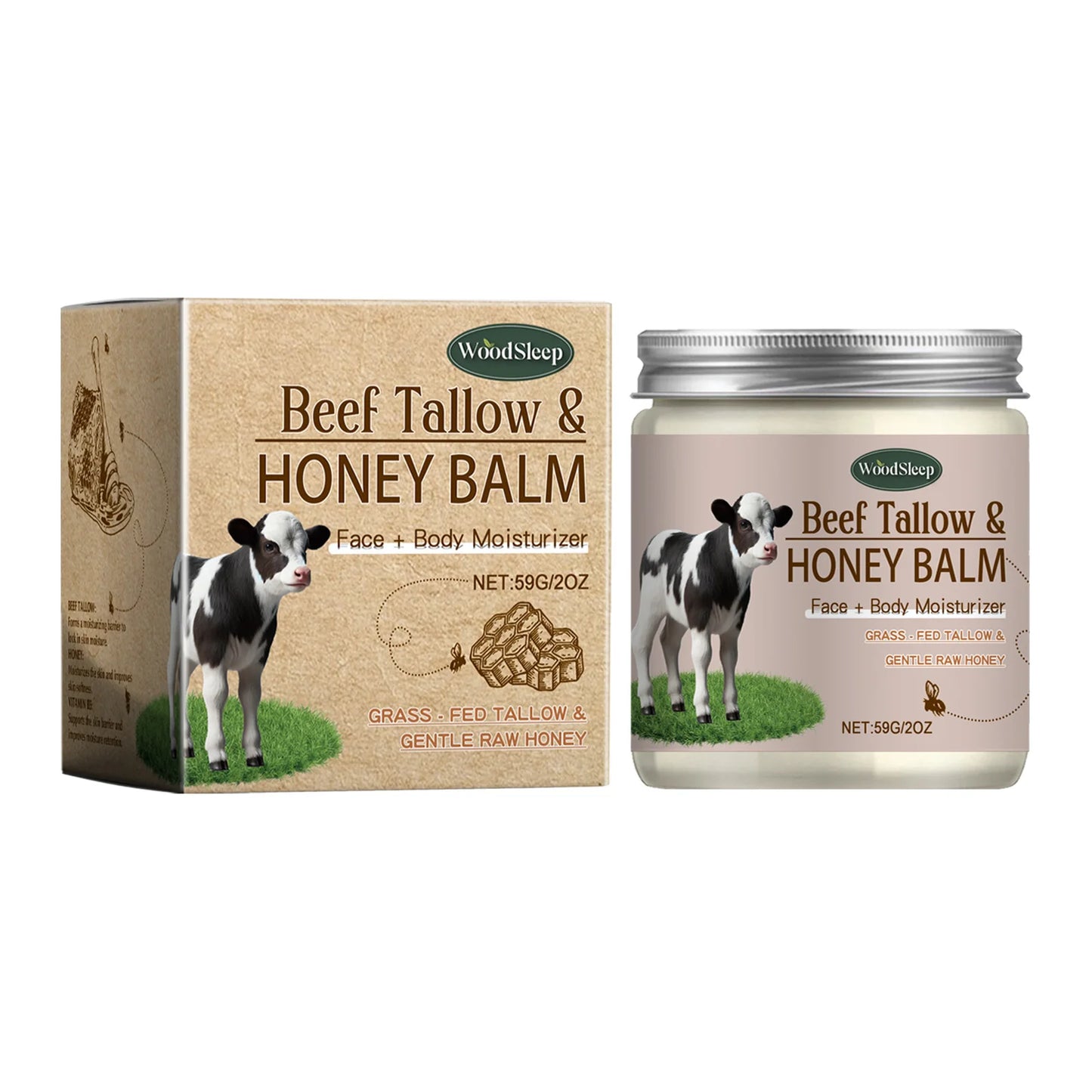 Organic Beef Tallow & Honey Face Cream