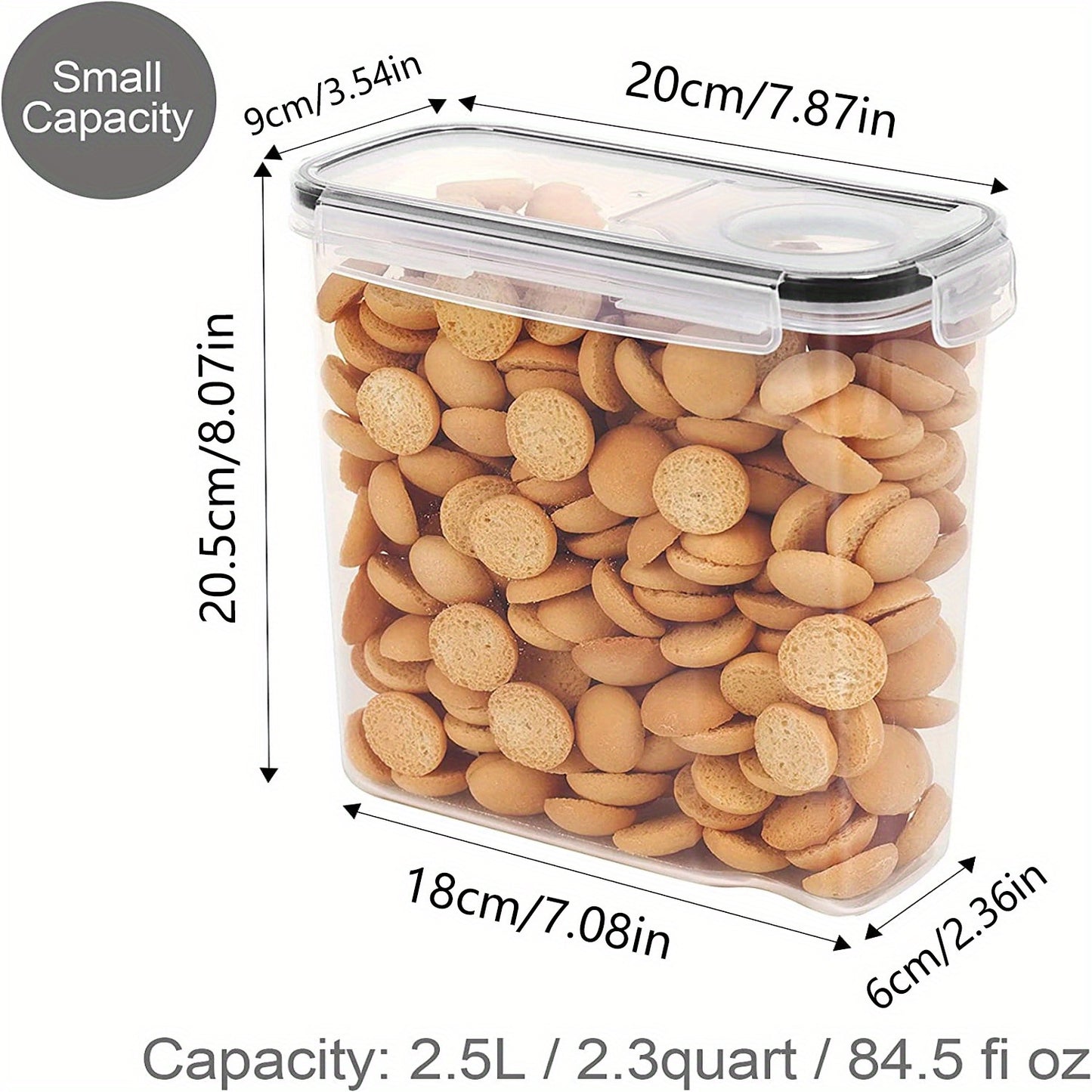 Airtight BPA-Free Cereal Storage Containers